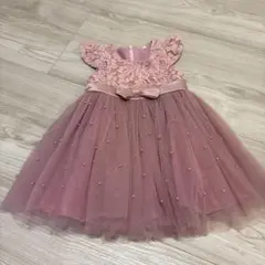 ピンク レースドレス サイズ90