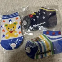 ミキハウス ベビー靴下 11-13cm３枚セット