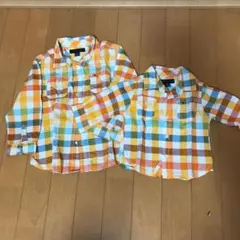 TOMY HILFIGER おそろい長袖チェックシャツ