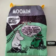 ムーミン　ポーチ　スナフキン柄