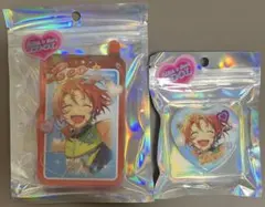 あんスタ 月永レオ GIRA☆デコ アイドル ガラケーアクリルスタンド 缶バッジ