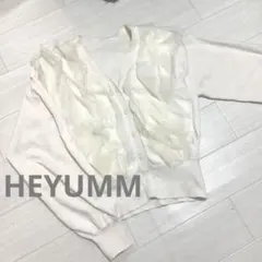 HEYUMM URBAN RESEARCH チュールドッキングカーディガン