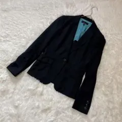 【美品】iCBレディーステーラードジャケット ブラック