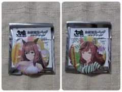 ウマ娘 マルゼンスキー ナイスネイチャ 和紙風缶バッジ