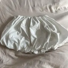 ホワイト バルーンスタイル ミニスカート Mサイズ