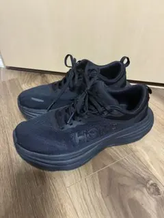 【美品】HOKA BONDI 8 ブラックスニーカー