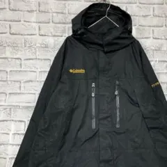 コロンビア　マウンテンパーカー　ブラックXL ロゴ刺繍アウトドア0121