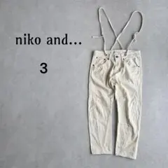 ニコアンド サスペンダー付きデニムパンツ サロペット Lのサムネイル