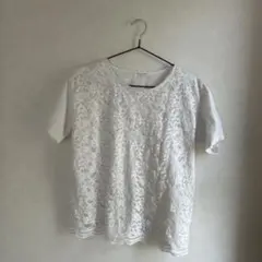chocol raffine robe レース切替 半袖Tシャツのサムネイル