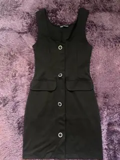 ZARA ノースリーブミニワンピース ブラック