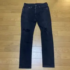 メンズ　ダメージスキニージーンズ