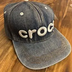 crocs デニム　キャップ　56cm ベースボールキャップ　キッズ　レディースのサムネイル