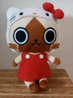 モンハン日記 ぽかぽかアイルー村DX ハローキティ ぬいぐるみ