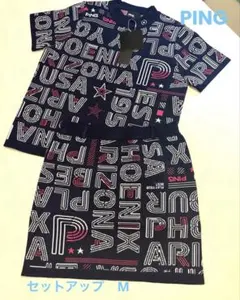 【新品】　PING ピン　ゴルフ レディース　セットアップ　サイズM