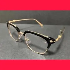 【大人気商品】伊達メガネ　サングラス クロス ゴール y2k