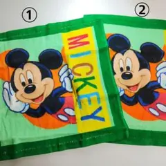 【未使用 ジャンク】ミッキーマウス ハンドタオル ２枚