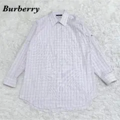Burberry 綿 100％ ドレスシャツ M 白 ピンクチェックのサムネイル