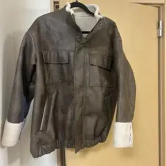 [MODE NORM CORE]フェイクムートンジップブルゾン ニコアンド