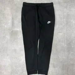 スウェットパンツ NIKE 刺繍ロゴ ブラック 黒 M