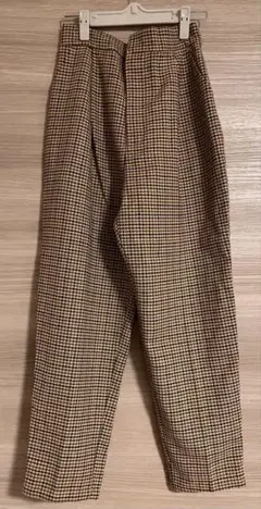 select MOCA ガンクラブチェックハイウエストパンツ