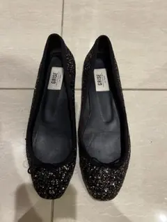 letalon ルタロン　バレエシューズ　ネイビー　キラキラ