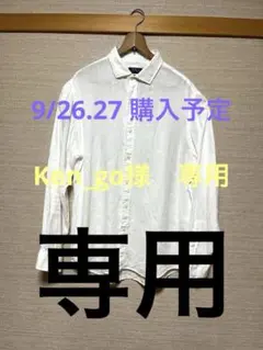 ま*ご様 POLO RALPH LAUREN リネンシャツ　麻　100% ホワイ ま*ご様 POLO RALPH LAUREN リネンシャツ 麻 100% ホワイ