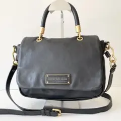 【極美品】MARC JACOBS 2way ハンドバッグ ナターシャ 黒