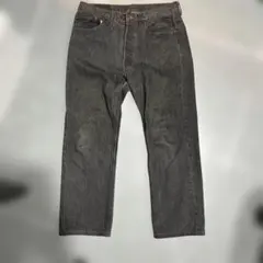 80s USA製 Levi's 501 先染め ブラック デニム パンツ W32