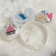 ディズニーリゾート カチューシャ Happiness in the sky 白