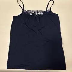 axes femme キャミソール ネイビー　レース装飾付きのサムネイル