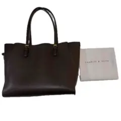 CHARLES & KEITH ブラウン ビジネスバッグ