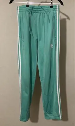 adidas originals グリーン ジャージ トラックパンツ M