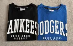 MLB Tシャツ　140サイズ　ヤンキース　ドジャース2枚セット