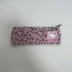 ヒョウ柄　キティちゃん　ポーチ　ピンク