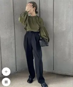 select moca by son ボリュームギャザースリーブブラウス