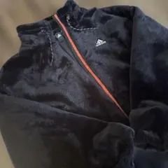 adidas フリースファージャケット 黒　ブラック　アディダス