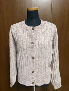 ehka sopo ニットカーディガン ピンク系
