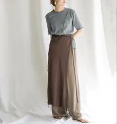 メロウ加工 リブカットソー