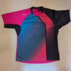 Mizuno 卓球ウェア XL ピンク/青/黒