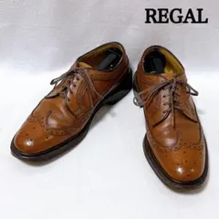リーガル ウイングチップ 茶 インペリアルグレード グレインレザー フルブローグ