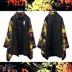 彼岸花2WAY着物風袖シャツ【焔華】のサムネイル