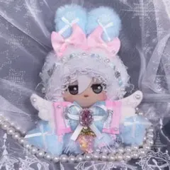 おすわりぬい服 ちびぐるみ うさぎ ピンク 白 - メルカリ
