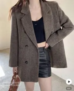 コートジャケット コーヒーブラウンM