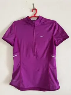 NIKE Dri-FIT ハーフジップ トップス パープル M