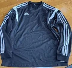 adidas ブラック 長袖ウェア 3本ライン