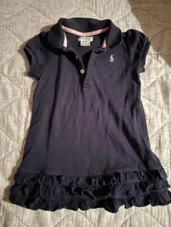 Ralph Lauren ネイビー フリル付きワンピース 18M