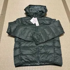 トップバリュー 中綿ジャケット フード付き 150cm ダークグリーン