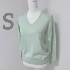 新品タグ付き GAP メリノウール　ニット セーター S パステルグリーン 長袖のサムネイル