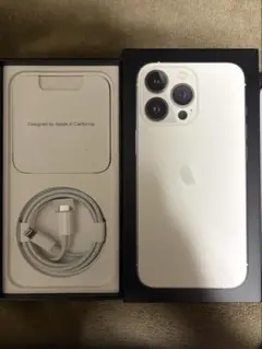 IFace付 iPhone13pro 電池100%128GB ホワイトシムフリー