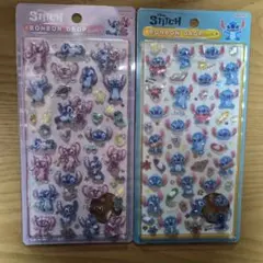 ディズニーボンボンドロップシール　スティッチ 2種